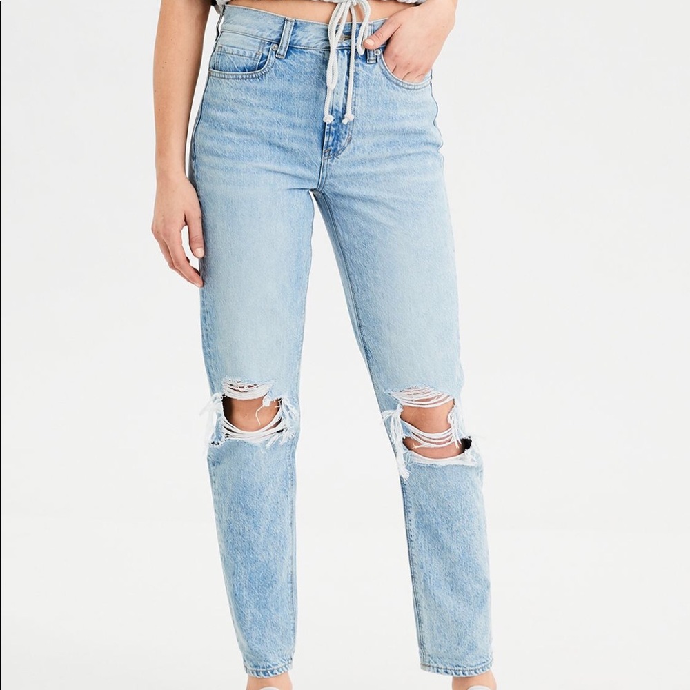 AE distressed mom Jean